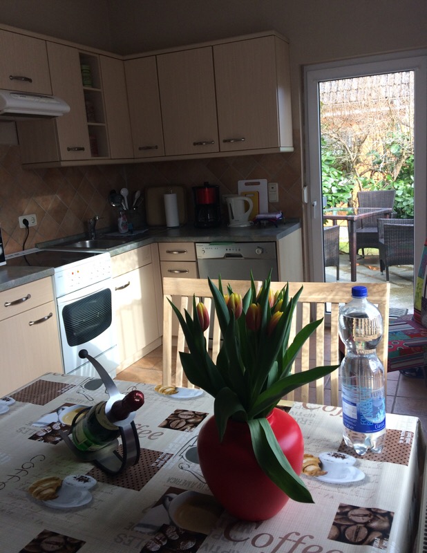 K&uuml;che mit Ausgang zur Terrasse