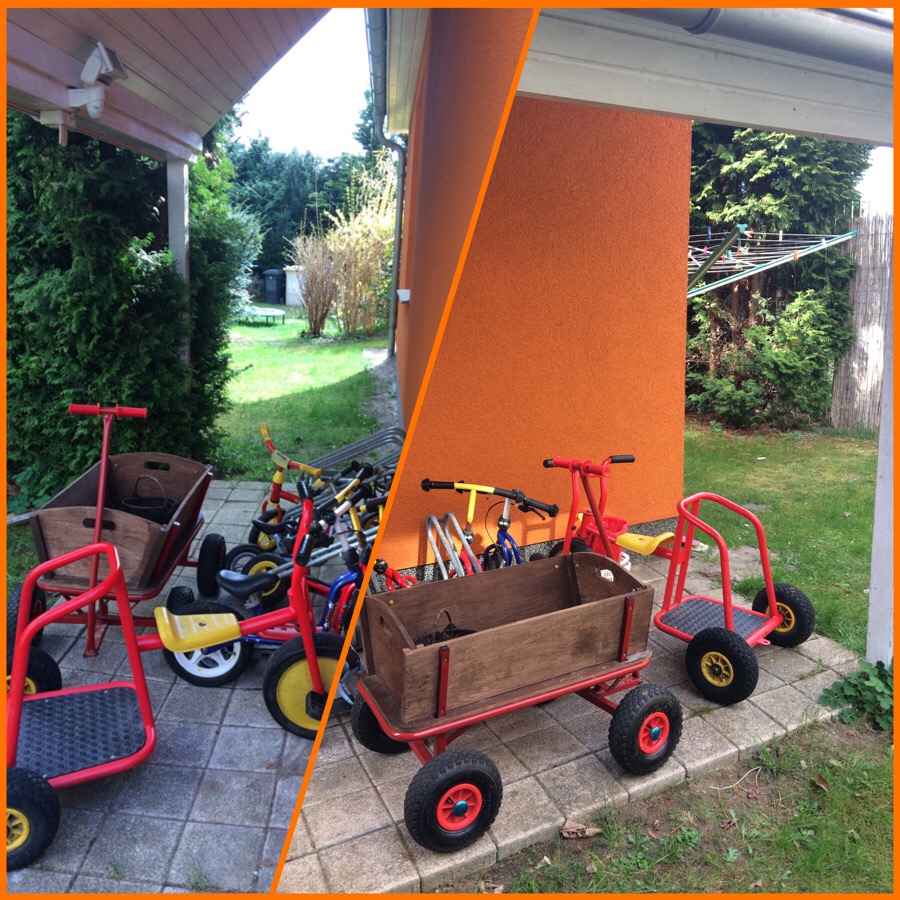 Fuhrpark f&uuml;r Kinder, Laufr&auml;der, Roller,Dreirad, Bollerwagen